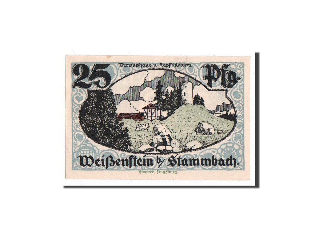 Banknote, Germany, Stammbach, 25 Pfennig, 1921, 1921-07-01, UNC(65-70)