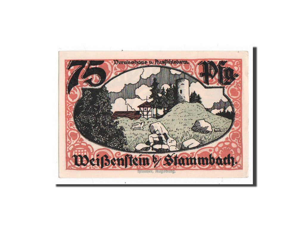 Banknote, Germany, Stammbach, 75 Pfennig, 1921, 1921-07-01, UNC(65-70)