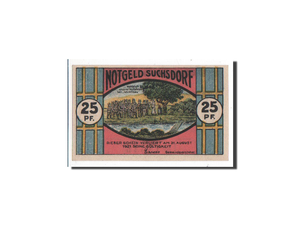 Banknote, Germany, Suchsdorf, 25 Pfennig, O.D, Undated, UNC(65-70), Mehl:1291.1