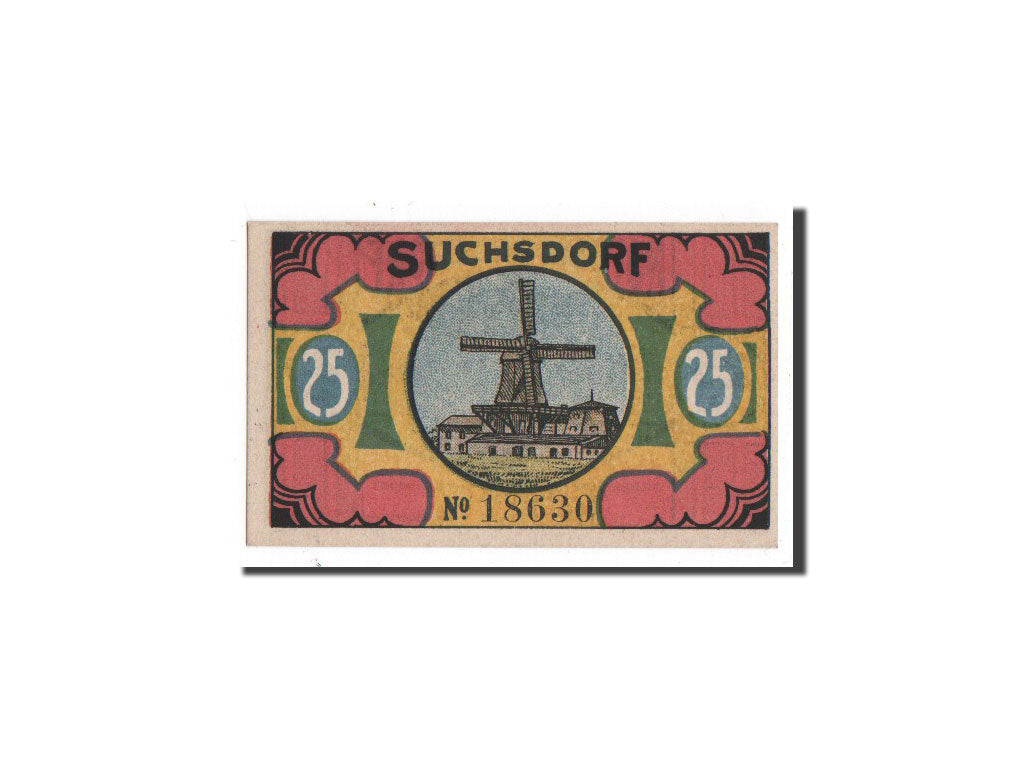 Banknote, Germany, Suchsdorf, 25 Pfennig, O.D, Undated, UNC(65-70), Mehl:1291.1
