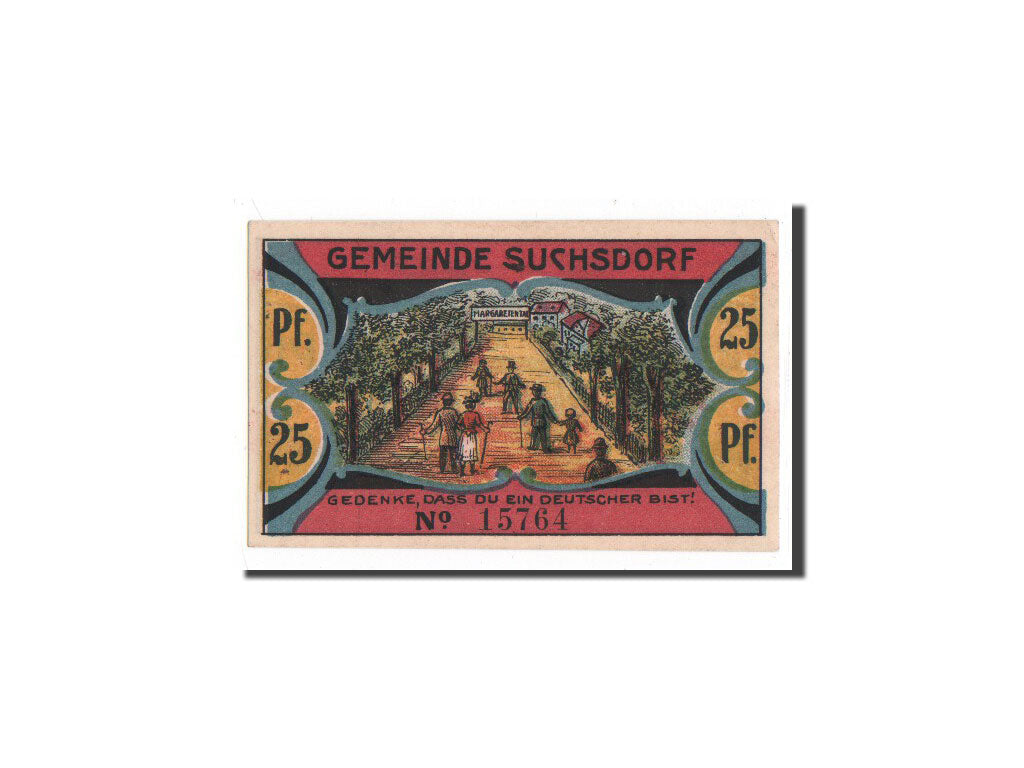 Banknote, Germany, Suchsdorf, 25 Pfennig, O.D, Undated, UNC(64), Mehl:1291.1