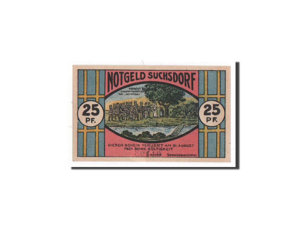 Banknote, Germany, Suchsdorf, 25 Pfennig, O.D, Undated, UNC(65-70), Mehl:1291.1a