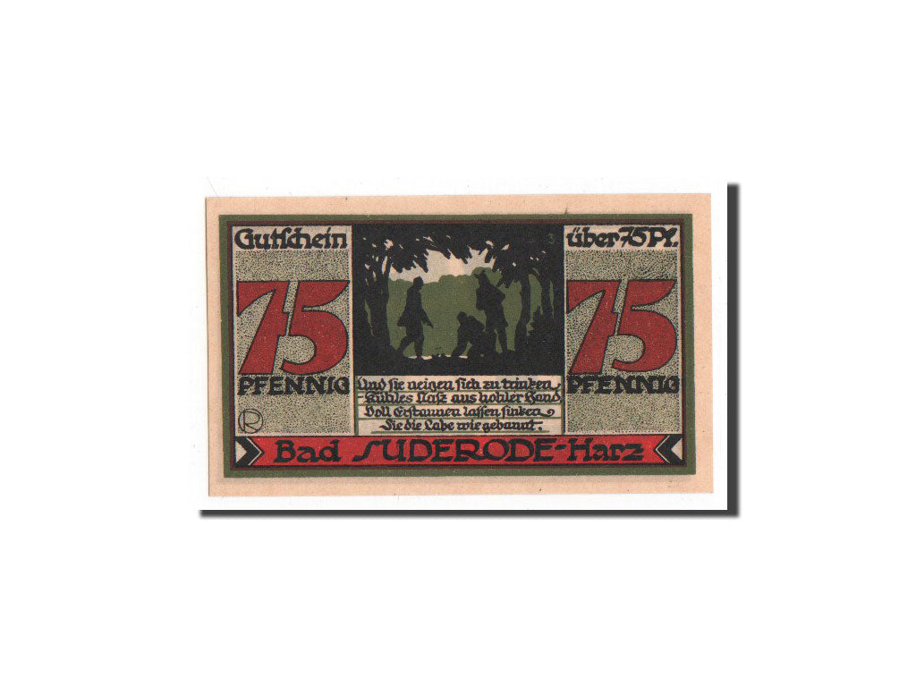 Banknote, Germany, Suderode im Harz, 75 Pfennig, 1921, 1921-05-13, UNC(65-70)