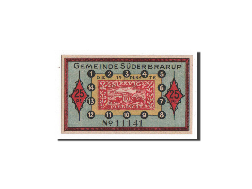 Banknote, Germany, Suderbrarup, 25 Pfennig, O.D, Undated, UNC(65-70)