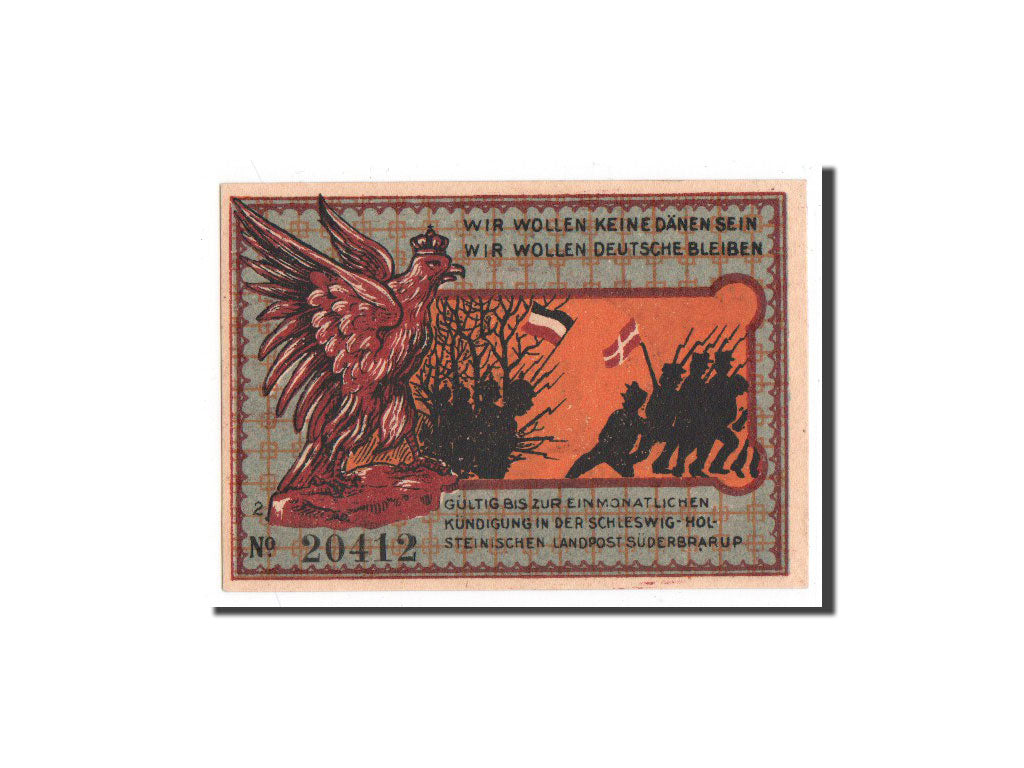Banknote, Germany, Suderbrarup, 50 Pfennig, O.D, Undated, UNC(65-70)