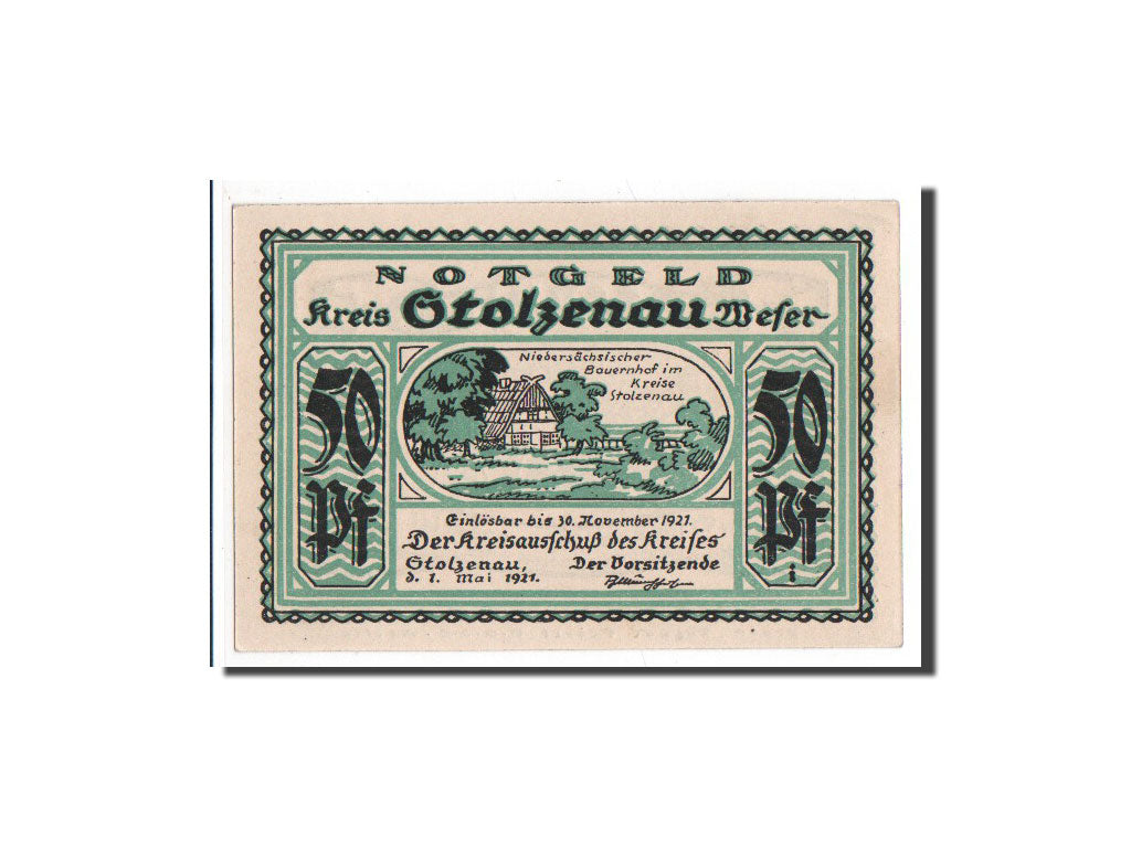 Banknote, Germany, Stolzenau a.d Weser, 50 Pfennig, 1921, 1921-05-01