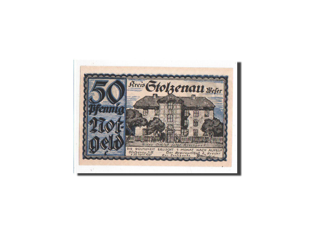 Banknote, Germany, Stolzenau a.d Weser, 50 Pfennig, 1921, 1921-04-30