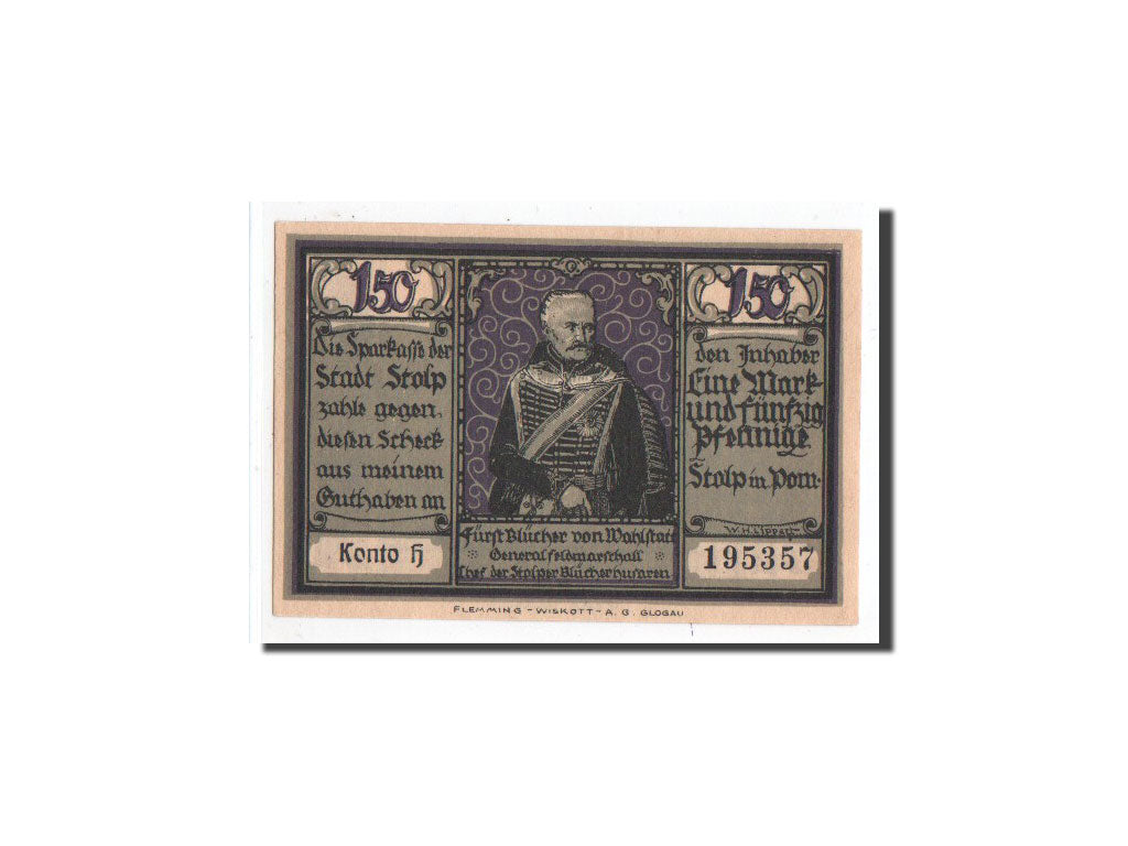 Banknote, Germany, Stolp, 1.5 Mark, O.D, Undated, UNC(65-70), Mehl:1275.5a