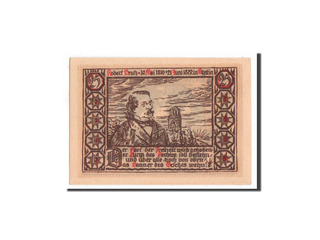 Banknote, Germany, Settin, 25 Pfennig, 1922, 1922-01-01, UNC(65-70), Mehl:1270.4