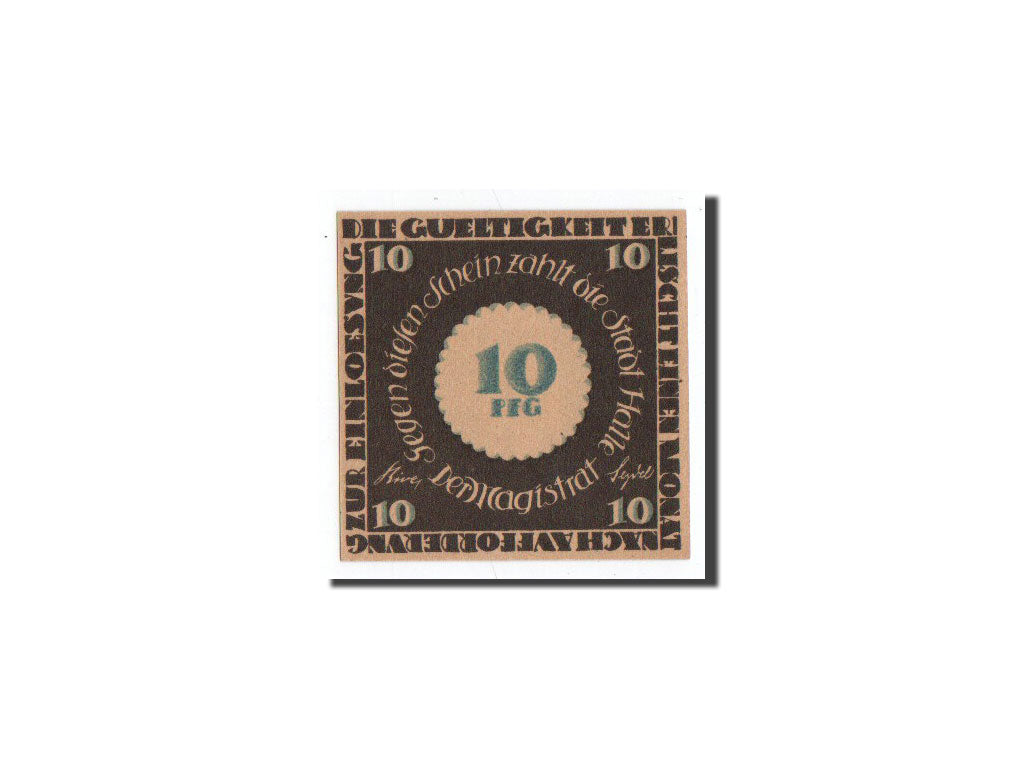 Banknote, Germany, Halle a.d. Saale, 10 Pfennig, O.D, Undated, UNC(65-70)