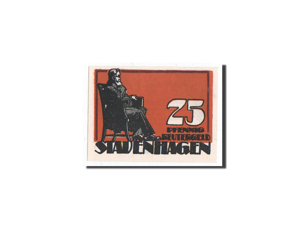 Banknot, Niemcy, Stavenhagen, 25 Pfennig, O.D, Undated, UNC(65-70), Mehl:1257.2