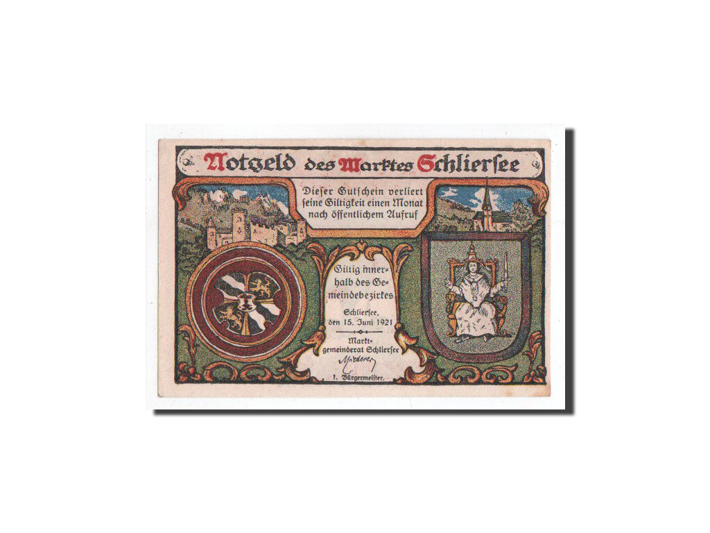 Banknot, Niemcy, Schliersee, 10 Pfennig, 1921, 1921-06-15, UNC(64), Mehl:1182.1