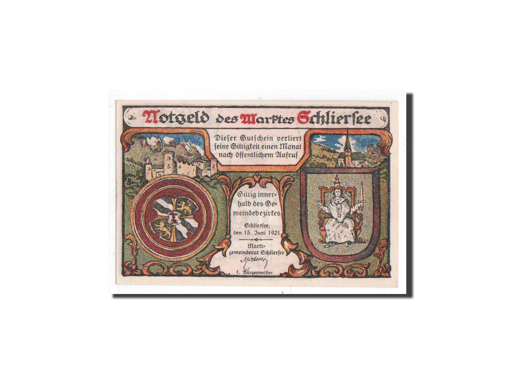 Banknot, Niemcy, Schliersee, 25 Pfennig, 1921, 1921-06-15, UNC(65-70)