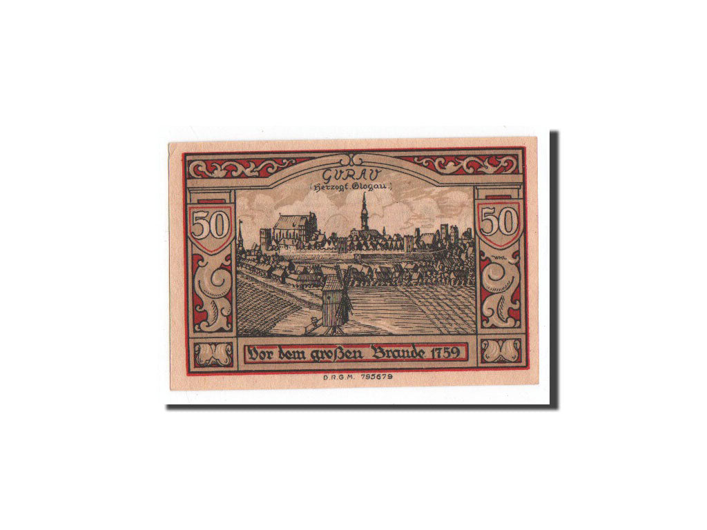 Banknote, Germany, Guhrau Bez Breslau, 50 Pfennig, O.D, Undated, UNC(65-70)