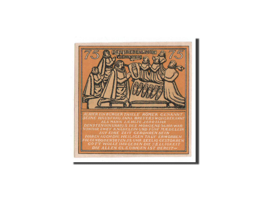 Billete, Alemania, Hameln, 75 Pfennig, Amber, 1921, 1921-06-01, UNC, Mehl:566.1a