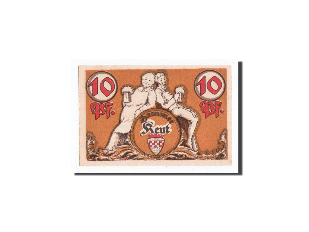 Banknote, Germany, Hamm, 10 Pfennig, Ochre, 1921, 1921-10-01, UNC(65-70)
