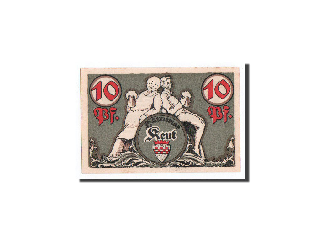 Biljet, Duitsland, Hamm, 10 Pfennig, Mouse Grey, 1921, 1921-10-01, NIEUW