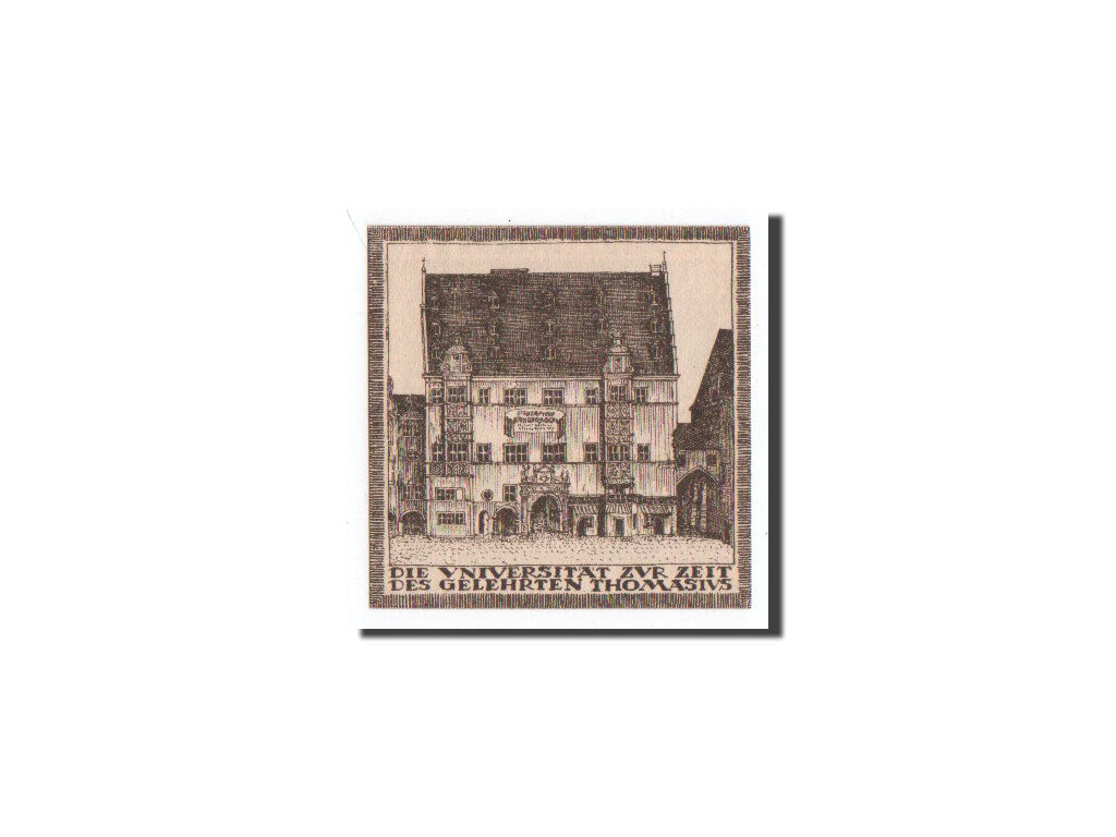Biljet, Duitsland, Halle a.d. Saale, 10 Pfennig, Universitat, O.D, Undated