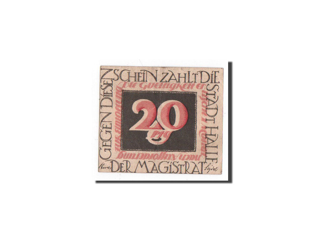 Banknote, Germany, Halle a.d. Saale, 20 Pfennig, Albrecht, O.D, Undated