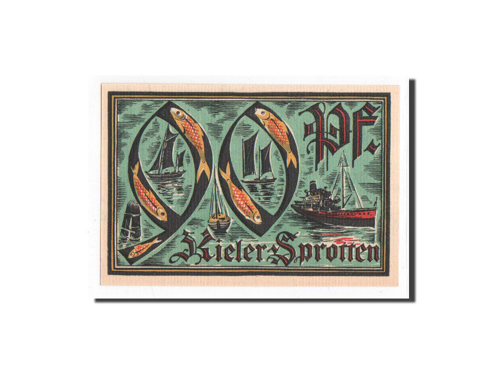 Billet, Allemagne, Kiel, 90 Pfennig, N.D, 1921, 1921-09-10, NEUF, Mehl:696.1a