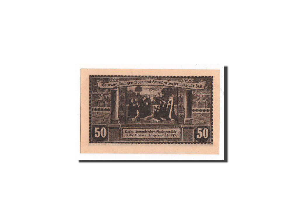 Banknot, Niemcy, Hoym, 50 Pfennig, N.D, 1921, 1921-05-17, UNC(65-70), Mehl:634.3