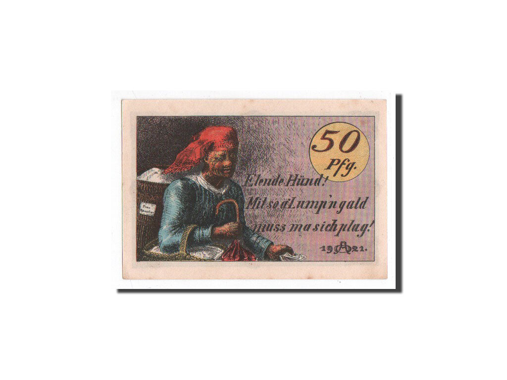 Banknote, Germany, Hildburghausen, 50 Pfennig, femme, O.D, Undated, KM:205