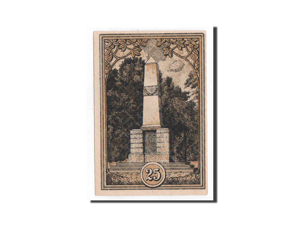 Banknote, Germany, Hohenfriedeberg, 25 Pfennig, Monument, O.D, Undated