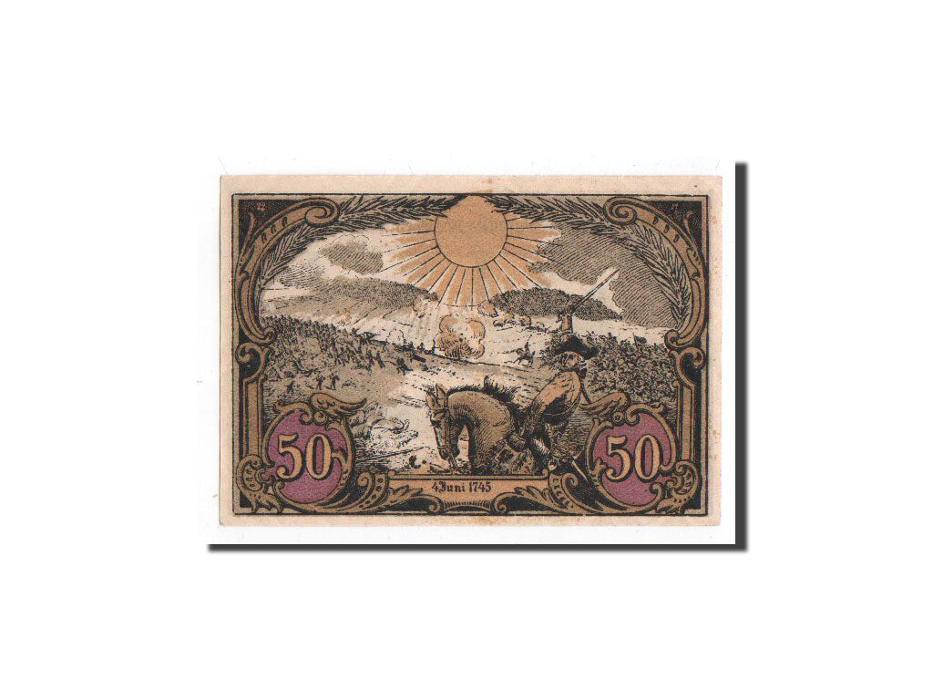 Banknote, Germany, Hohenfriedeberg, 50 Pfennig, Eglise, O.D, Undated