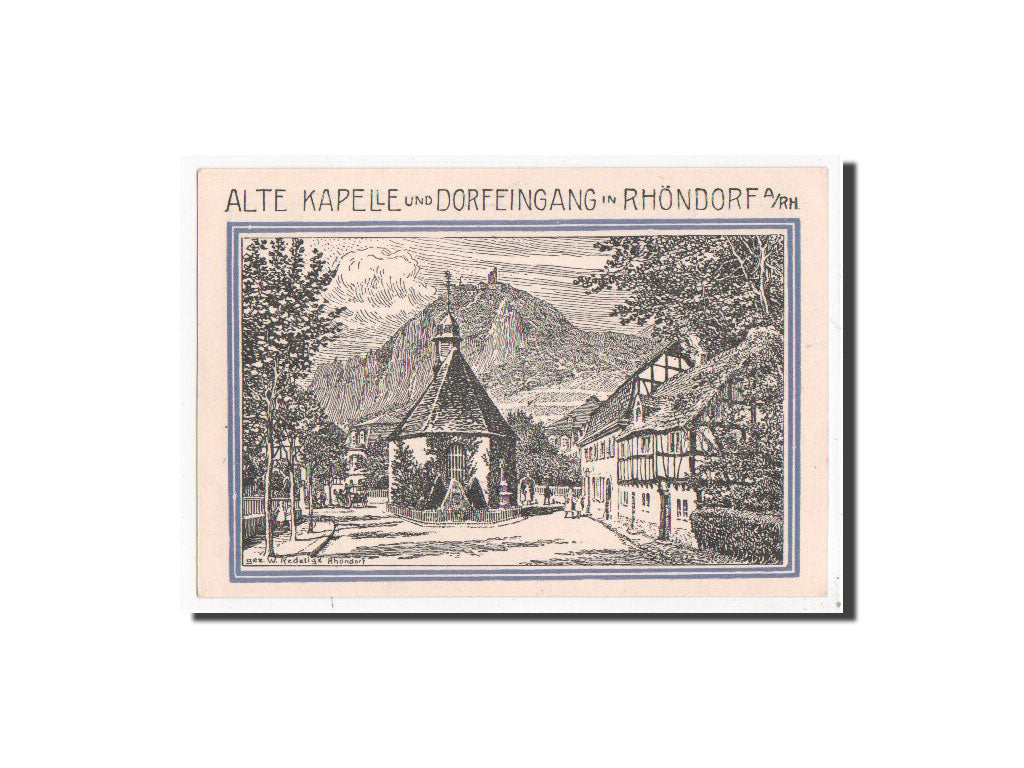 Banconote, Germania, Honnef a Rhein, 99 Pfennig, Eglise, 1921, 1921-10-01, FDS