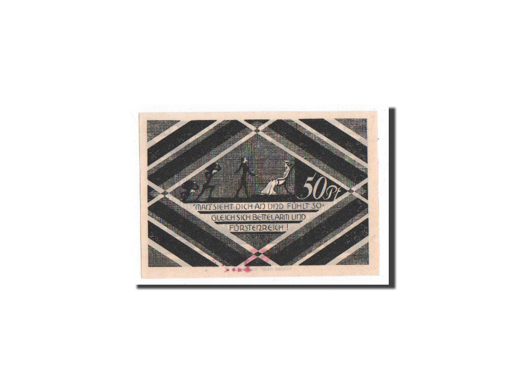 Banknot, Niemcy, Hasloh, 50 Pfennig, personnage, O.D, Undated, UNC(65-70)
