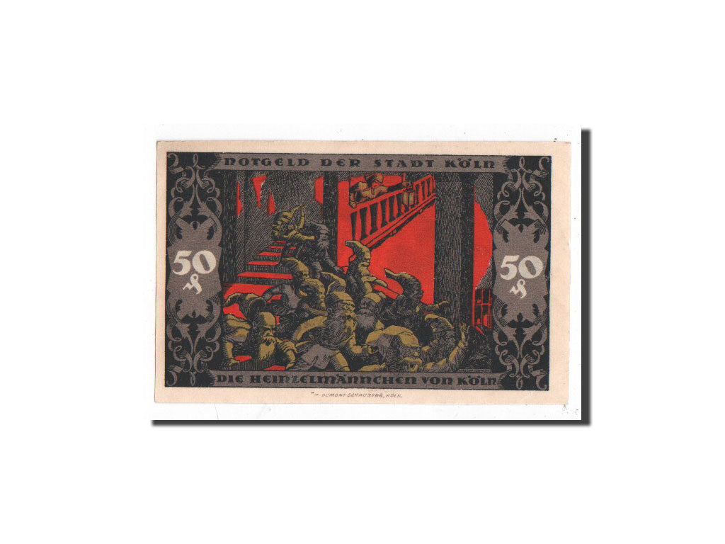 Banconote, Germania, Köln, 50 Pfennig, lutin, 1922, 1922-01-12, FDS, Mehl:717.2