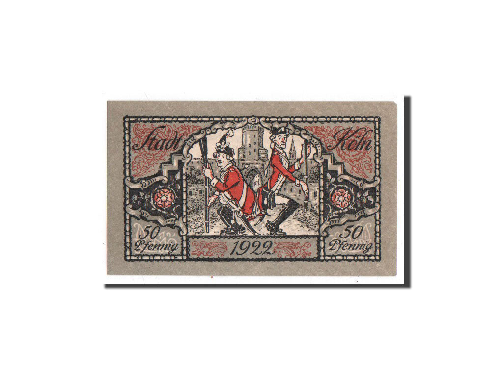Billete, Alemania, Köln, 50 Pfennig, soldat, 1921, 1921-01-12, UNC, Mehl:717.3
