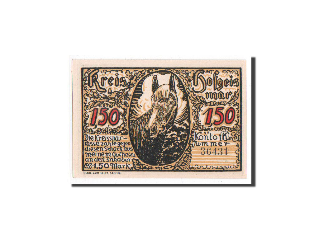 Banconote, Germania, Hofgeisman, 1.5 Mark, Animaux, O.D, Undated, FDS