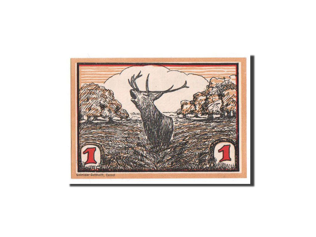 Banconote, Germania, Hofgeisman, 1 Mark, Animaux, O.D, Undated, FDS, Mehl:619.2