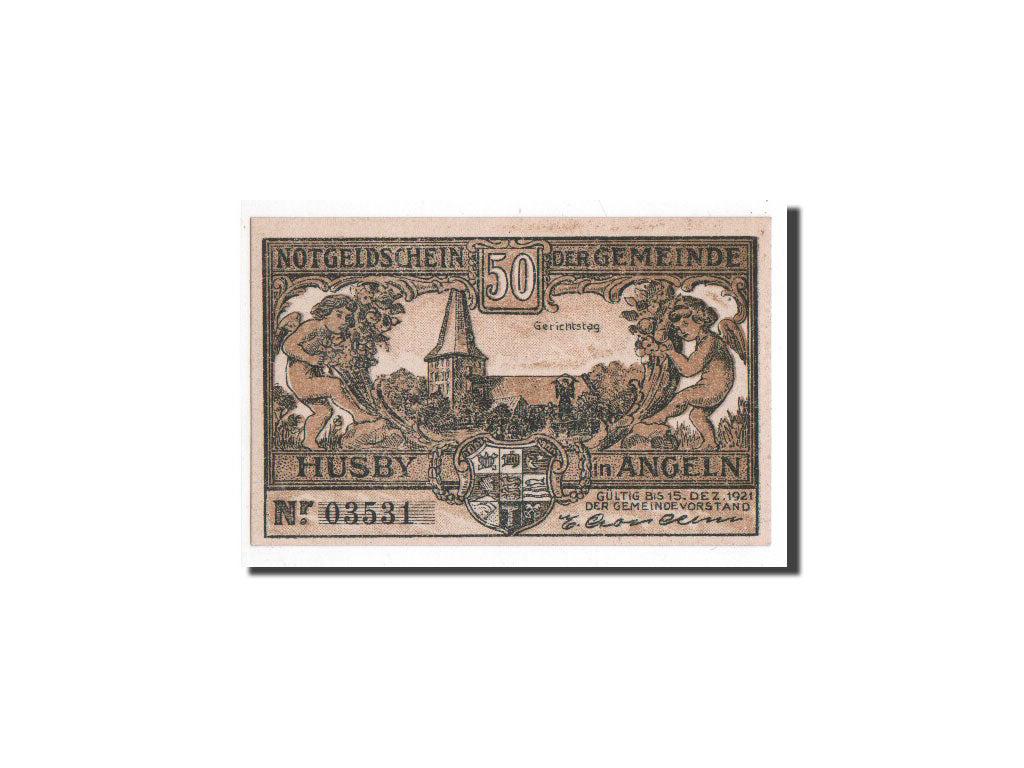 Banconote, Germania, Husby, 50 Pfennig, ange, O.D, Undated, FDS, Mehl:637.1a
