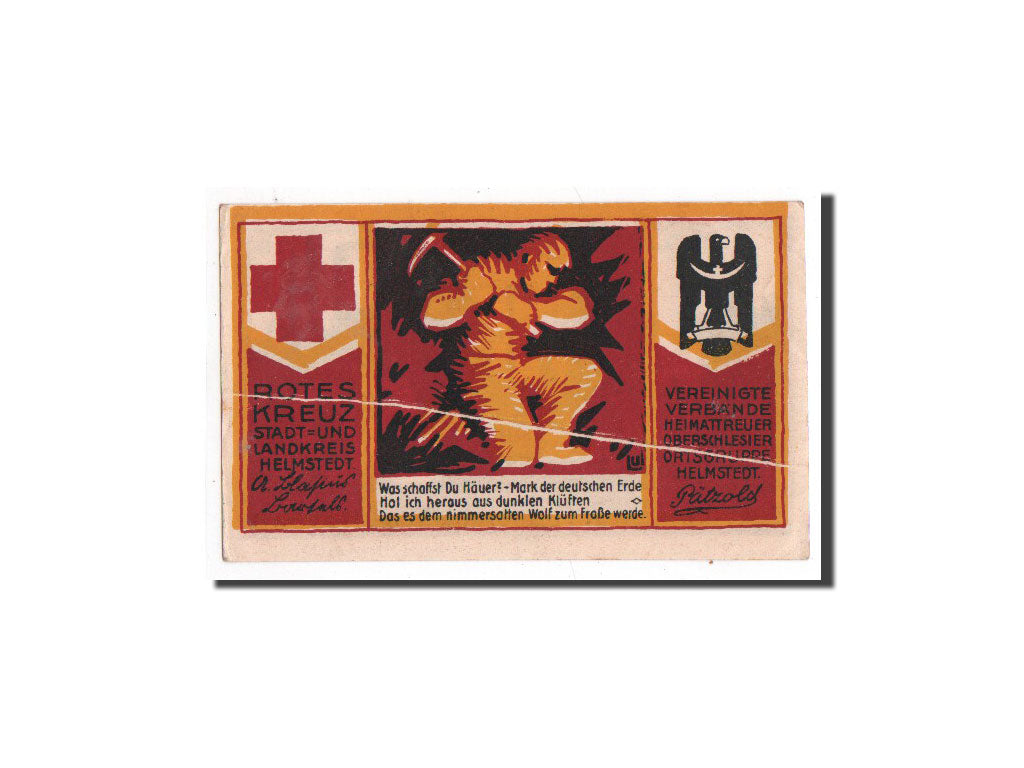 Banknote, Germany, Helmstedt, 50 Pfennig, métier, 1921, 1921-12-24, UNC(65-70)