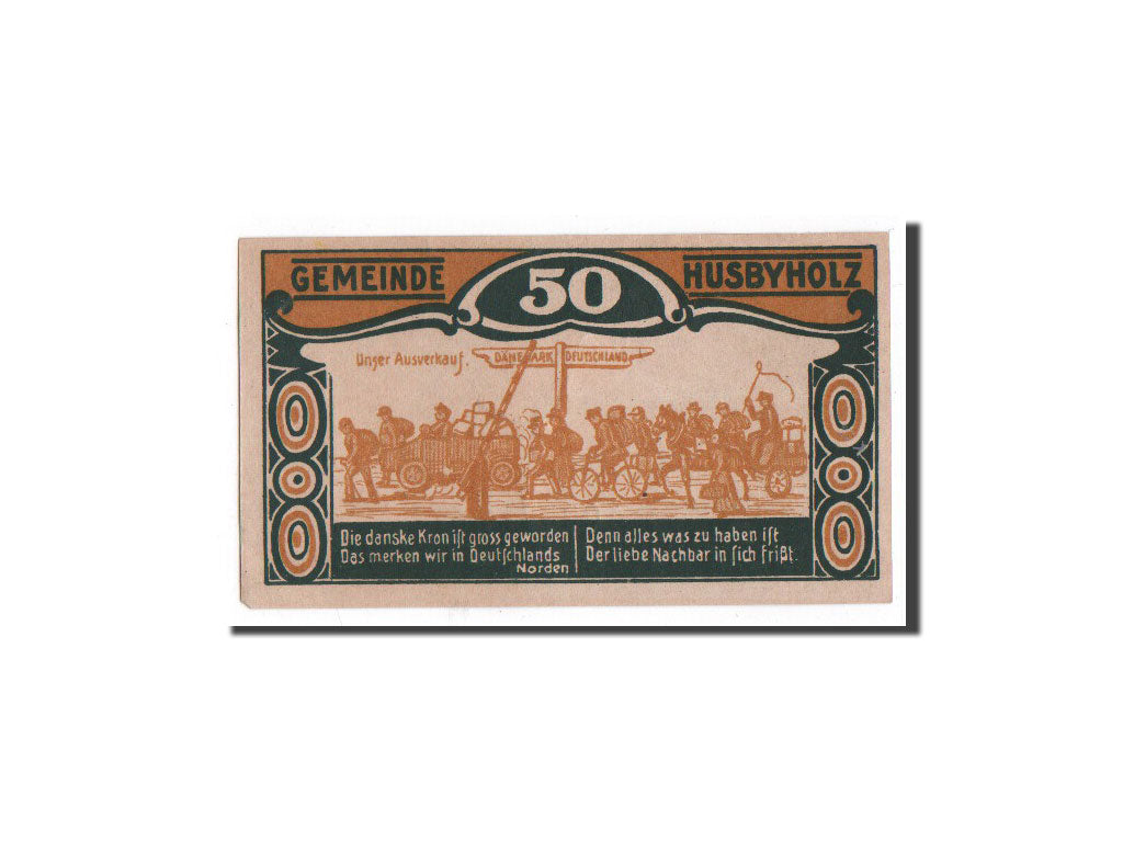 Banknote, Germany, Husbyholz, 50 Pfennig, voyage, 1921, 1921-07-01, UNC(65-70)