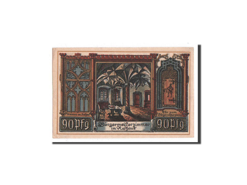 Biljet, Duitsland, Jüterbog, 90 Pfennig, château, 1920, 1920-10-01, NIEUW