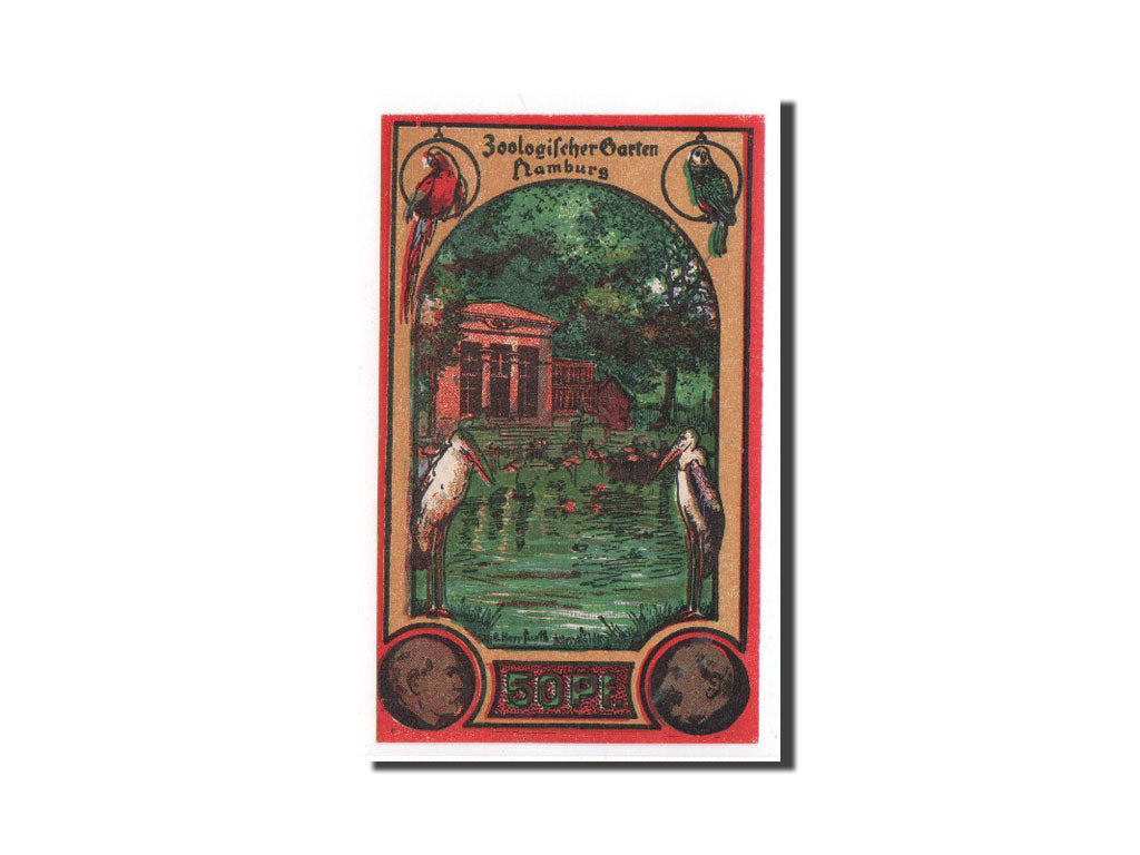 Biljet, Duitsland, Hamburg, 50 Pfennig, paysage, O.D, Undated, NIEUW