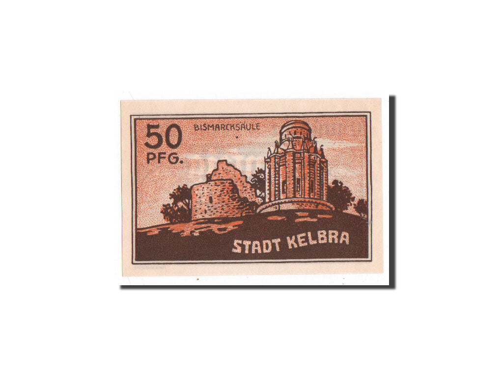 Banconote, Germania, Kelbra, 50 Pfennig, Monument, 1921, 1921-06-19, FDS