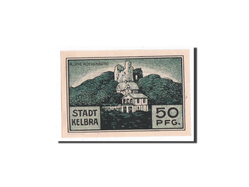 Geldschein, Deutschland, Kelbra, 50 Pfennig, paysage, 1921, 1921-06-19, UNZ