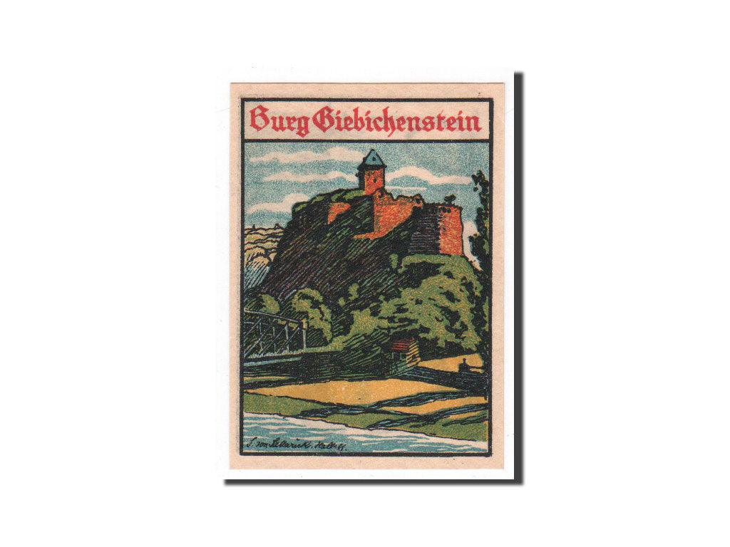 Biljet, Duitsland, Halle a.d. Saale, 50 Pfennig, paysage, 1921, 1921-11-06