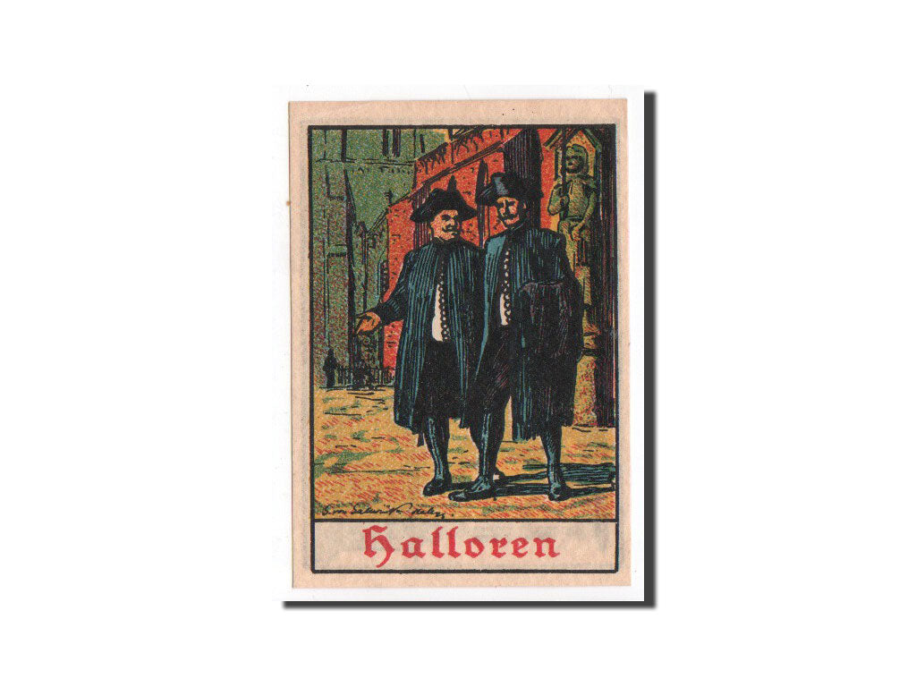 Biljet, Duitsland, Halle a.d. Saale, 50 Pfennig, chapeaux, 1921, 1921-11-06