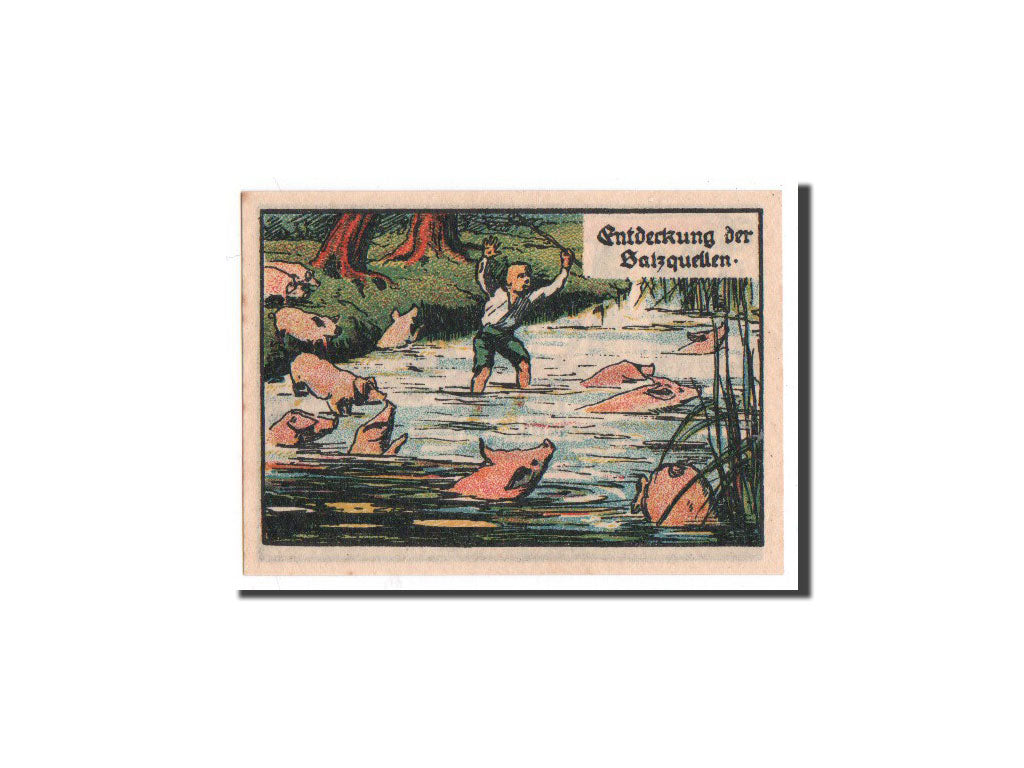 Banknot, Niemcy, Halle a.d. Saale, 50 Pfennig, cochon, 1921, 1921-11-06