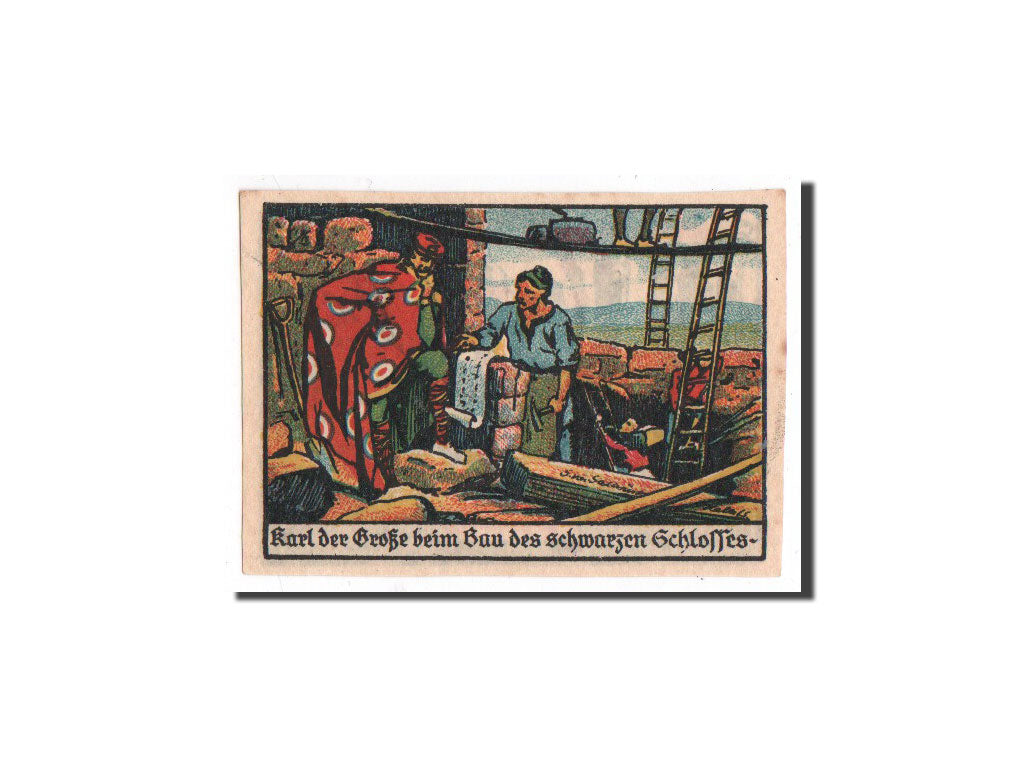 Banconote, Germania, Halle a.d. Saale, 50 Pfennig, métier, 1921, 1921-11-06