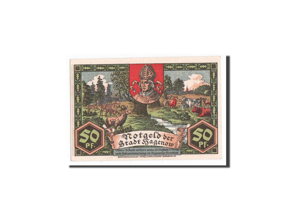 Geldschein, Deutschland, Hagenow, 50 Pfennig, prairie, 1921, Undated, UNZ