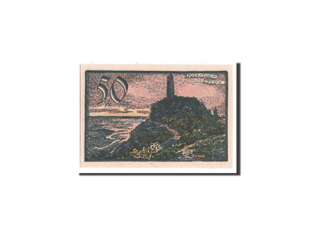 Biljet, Duitsland, Jena Stadt, 50 Pfennig, paysage, 1921, 1921-05-01, NIEUW