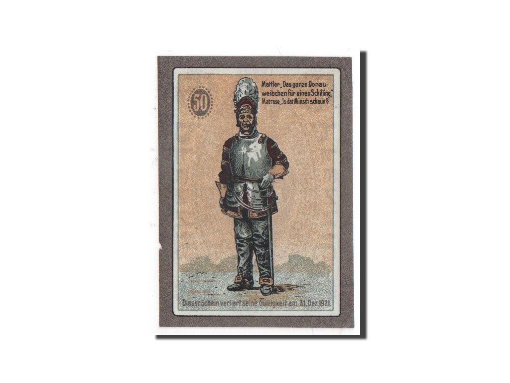 Biljet, Duitsland, Hamburg, 50 Pfennig, personnage 2, O.D, Undated, NIEUW