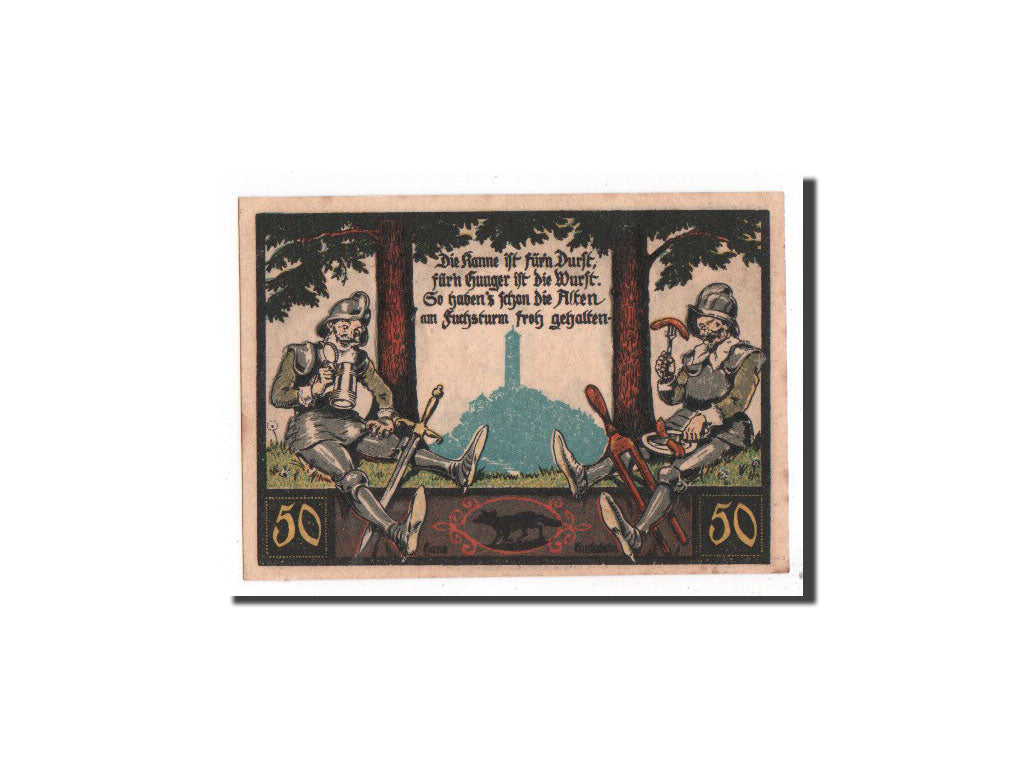 Banknot, Niemcy, Jena Stadt, 50 Pfennig, tour 2, 1921, Undated, UNC(65-70)