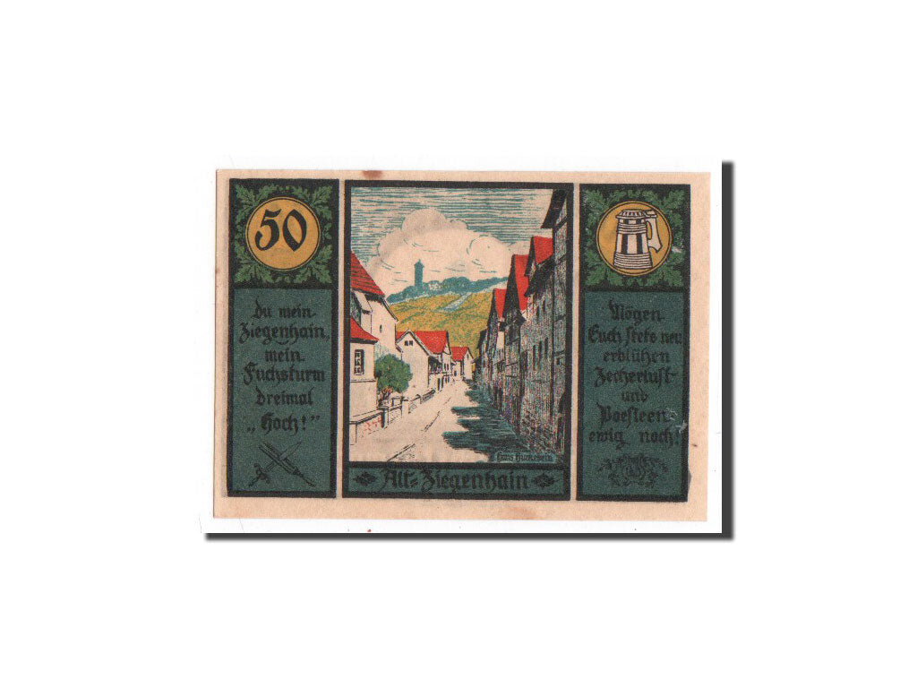 Geldschein, Deutschland, Jena Stadt, 50 Pfennig, tour 4, 1921, Undated, UNZ